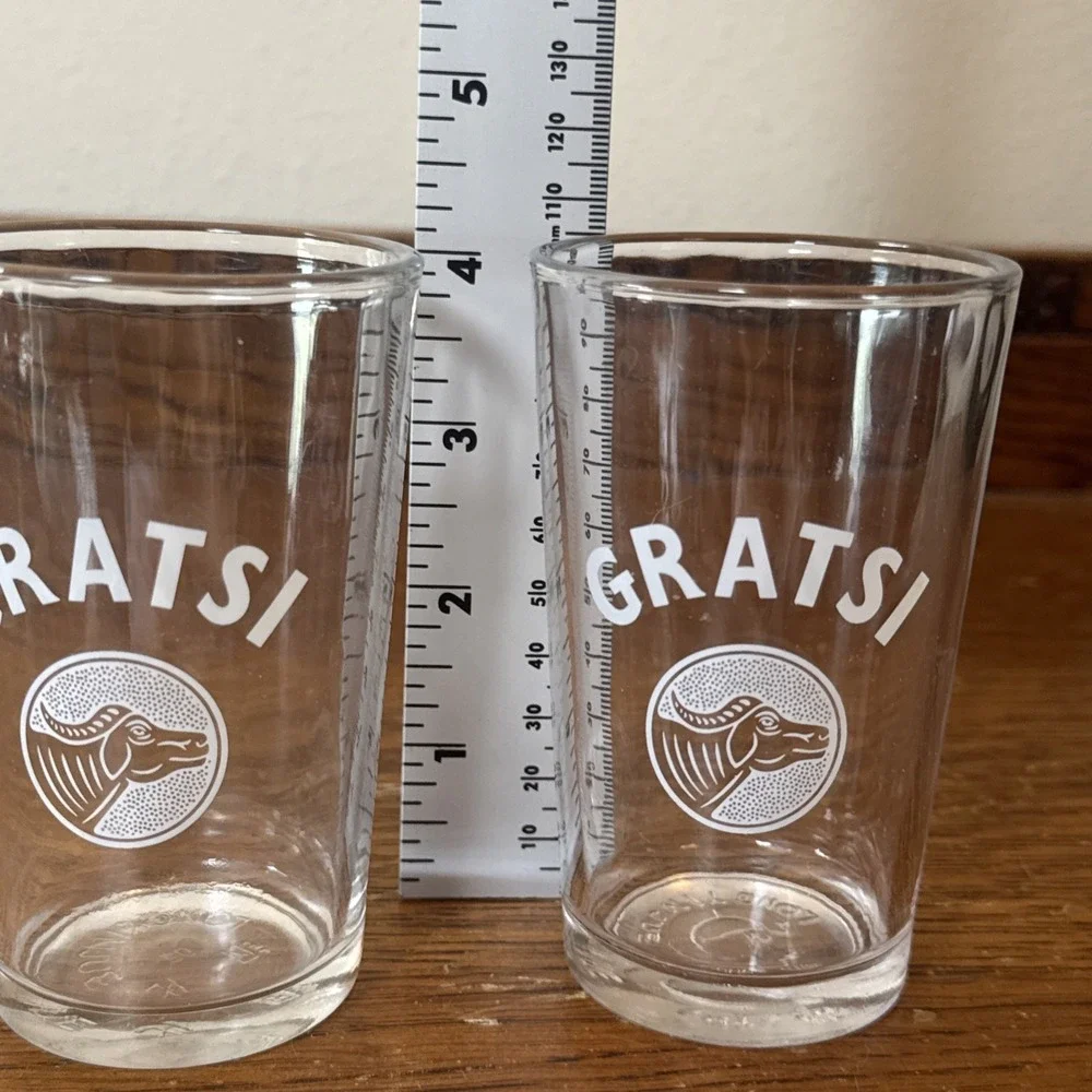 2 GRATSI Bàcaro Wine Glass‎ Tumblers European w/ Water Buffalo Discontinued HTF